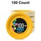 100 Count Yellow Paper Plates Disposable Party Plates for Weddings and Events 10"